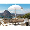Beliani Parasol sodo 150 cm MONDELLO Baltas
