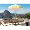 Beliani Parasol sodo 150 cm MONDELLO Geltonas