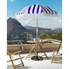 Beliani sodo skėtis 150 cm mėlynos ir baltos spalvos MONDELLO Lumarko!