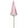 Beliani Parasol sodo ⌀ 150 cm rožinis su białym MONDELLO