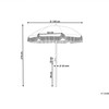 Beliani Parasol sodo 150 cm MONDELLO Žalias
