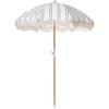 Beliani Sodo skėtis 155 cm MONDELLO Baltas/juodas