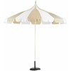 Beliani Parasol sodo ⌀ 245 cm beżowo-balta MINOA