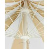 Beliani Parasol sodo ⌀ 245 cm beżowo-balta MINOA