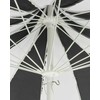 Beliani Parasol sodo ⌀ 245 cm juoda-balta MINOA