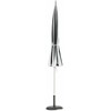 Beliani Parasol sodo ⌀ 245 cm juoda-balta MINOA
