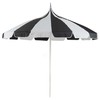 Beliani Parasol sodo ⌀ 245 cm juoda-balta MINOA