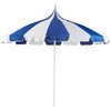Beliani Parasol sodo 245 cm MINOA Baltas/ mėlyna