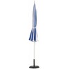 Beliani Parasol sodo 245 cm MINOA Baltas/ mėlyna
