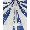 Beliani Parasol sodo 245 cm MINOA Baltas/ mėlyna