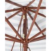 Beliani Sodo skėtis 260 cm FERENTILLO juodas/baltas