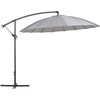 Beliani Parasol sodo na wysięgniku 268 cm CALABRIA II Tamsiai pilka