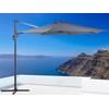 Beliani Sodo skėtis su svirtimi 294 cm SAVONA tamsiai pilkas