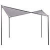 Beliani Sodo pavėsinė AVENTINE metalinė 300 cm 300 cm pilka