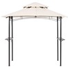 Beliani Pawilon sodo NARO Metal 240 cm 148 cm Kremas