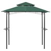 Beliani Pavilion sodo NARO Metal 240 cm 148 cm Tamsiai žalia