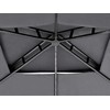 Beliani Pawilon sodo NARO Metal 240 cm 148 cm Pilka