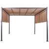 Beliani Pawilon sodo LED PARGA Metal 310 cm 310 cm Ruda