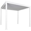 Beliani Sodo pavėsinė FORNOLI metalinė 296 cm x 296 cm balta