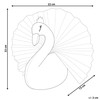 Beliani Vaikiška sienų apdaila Gulbė ODETTA Medvilnė 32 cm Baltas