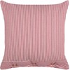 Beliani Dekoratyvinė pagalvė AALITA Medvilnė 45 x 45 cm Raudona Striped