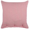 Beliani Dekoratyvinė pagalvė AALITA Medvilnė 45 x 45 cm Raudona Striped