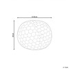 Beliani dekoratyvinė pagalvė ROSEA dirbtinio kailio 30 x 30 cm Rožinė Solid