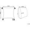 Beliani Lumarko Medvilninė dekoratyvinė pagalvė su geometriniu raštu 45 x 45 cm žaliai balta SYRINGA!