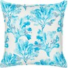 Beliani dekoratyvinė pagalvė ROCKWEED Medvilnė 45 x 45 cm Baltas Gėlių raštas