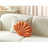 Beliani dekoratyvinė pagalvė CONSOLIDA Velvet 47 x 35 cm Oranžinė uniforma