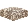 Beliani Puf SHASA Medvilnė Kremas 50 cm 50 cm 20 cm