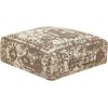Beliani Puf SHASA Medvilnė Kremas 50 cm 50 cm 20 cm