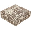 Beliani Puf SHASA Medvilnė Kremas 50 cm 50 cm 20 cm