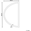 Beliani Vonios veidrodis su LED apšvietimu BEZONS 49 cm 80 cm, sidabrinis