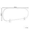 Beliani Rašomojo stalo pertvara SPARKY 160 x 40 cm, oranžinė