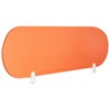 Beliani Rašomojo stalo pertvara SPARKY 160 x 40 cm, oranžinė