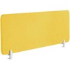 Beliani Rašomojo stalo pertvara WALLY 160 x 40 cm geltona