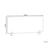 Beliani Rašomojo stalo pertvara SPLIT 160 x 50 cm, smėlio spalvos