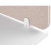 Beliani Rašomojo stalo pertvara WALLY 80 x 40 cm, smėlio spalvos