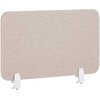 Beliani Rašomojo stalo pertvara WALLY 80 x 40 cm, smėlio spalvos