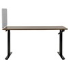Beliani Rašomojo stalo pertvara SPLIT 80 x 50 cm Pilka