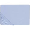 Beliani Medvilninė paklodė 160 x 200 cm mėlyna JANBU Lumarko!
