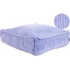 Beliani Puf ALLOZAI Welur Jasnofioletowy 55 cm 55 cm 20 cm