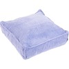 Beliani Puf ALLOZAI Welur Jasnofioletowy 55 cm 55 cm 20 cm