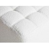 Beliani Pufas KANSAS Boucle baltas
