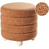 Beliani Pufas CHILLY Boucle auksinės rudos spalvos