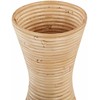 Beliani Wazon dekoracyjny TRINISA Rattan 50 cm Naturalny