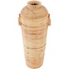 Beliani Wazon dekoracyjny ELATIA Rattan 50 cm Naturalny