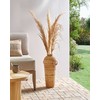 Beliani Wazon dekoracyjny ELATIA Rattan 50 cm Naturalny