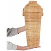 Beliani Wazon dekoracyjny ELATIA Rattan 50 cm Naturalny